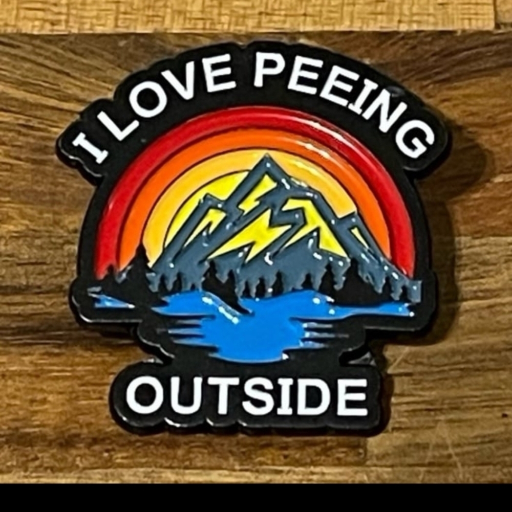Colorful Outdoor Adventure Pin